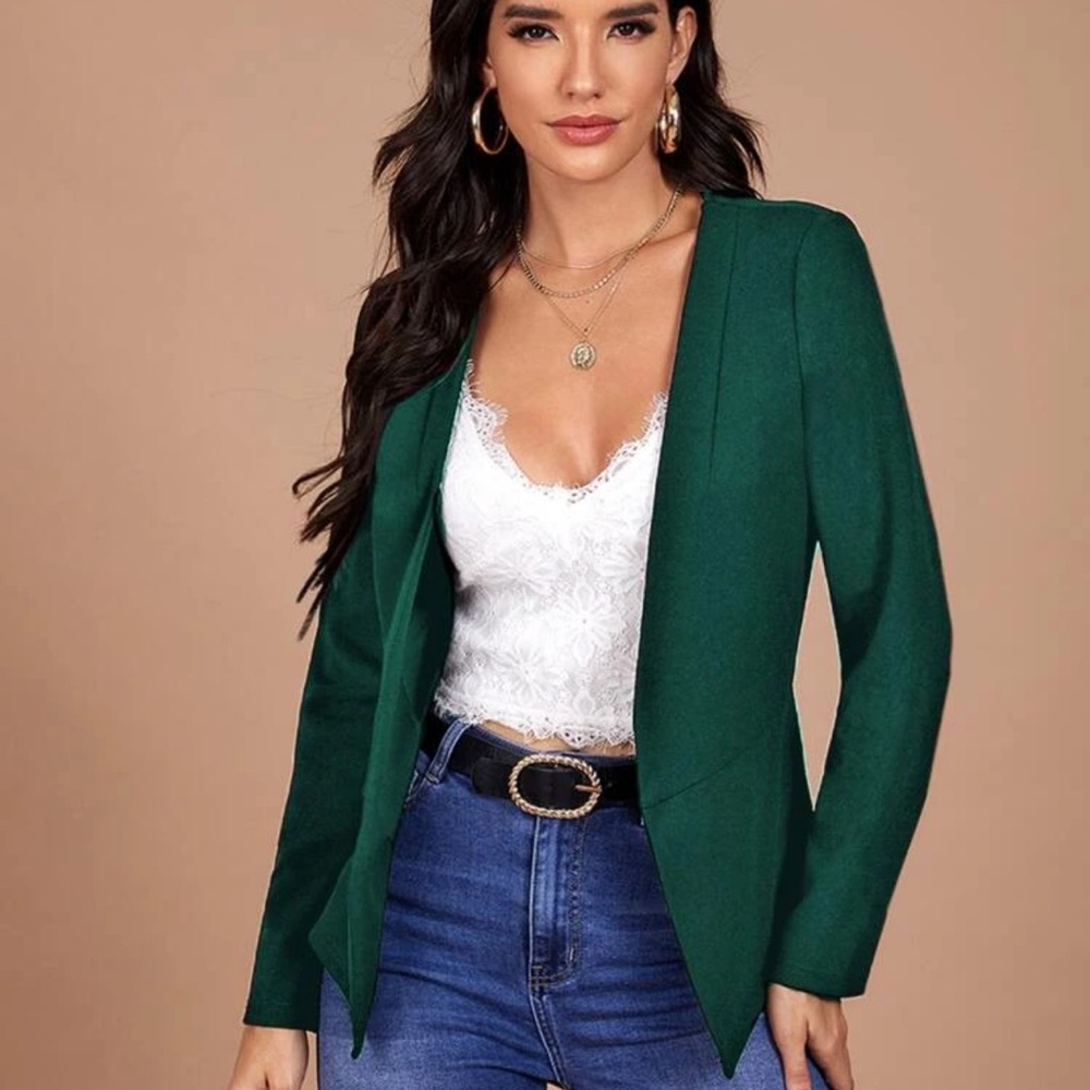 Elegant Green Blazer for Women